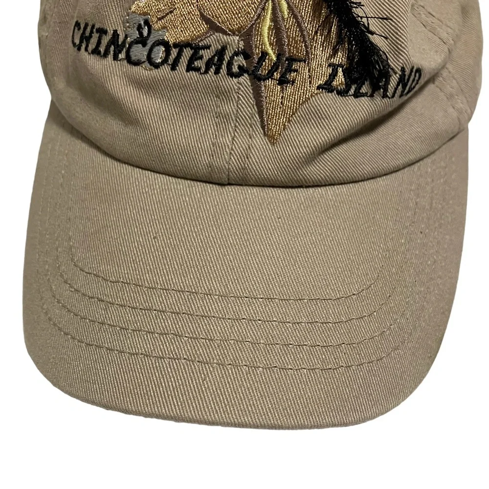 Chincoteague Island Embroidered Horse Tan Childs Hat
